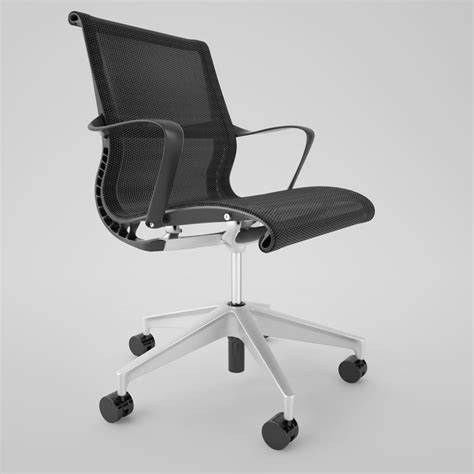 A unique combination of flexibility and strength meet the demands of more collaborative. 3d herman miller setu office chair