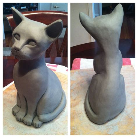 Pin By Linda Booker Peckett On Animal Sculpture Series Clay Cats
