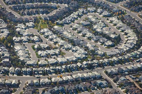 Aerial Photo Suburb Homes Southern Ontario