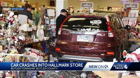 Car Crashes Into Local Hallmark Store