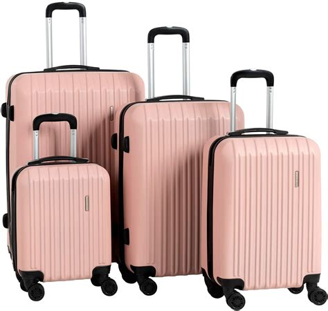 Murtisol Travel 4 Pieces Abs Luggage Sets Hardside Spinner Lightweight