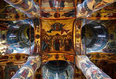 Premium Photo Ceiling Inside The Dormition Assumption Cathedral In