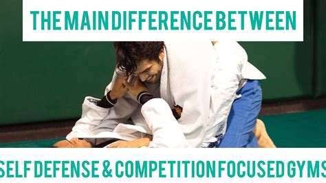 Main Difference Between Self Defense And Competition Focused Jiu Jitsu