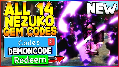 All 14 Free Nezuko Gem Codes In Anime Mania Roblox Youtube