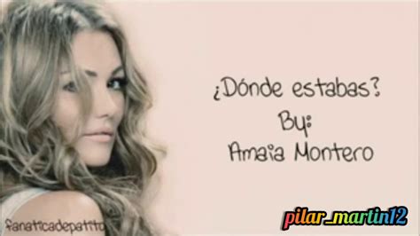 Donde Estabas Remix Amaia Montero Danychile Youtube