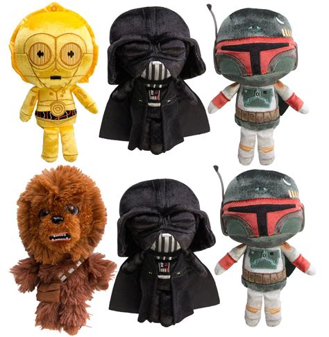 Star Wars Set Of 6 Disney Galactic Plushies Cute Stuffed Animals