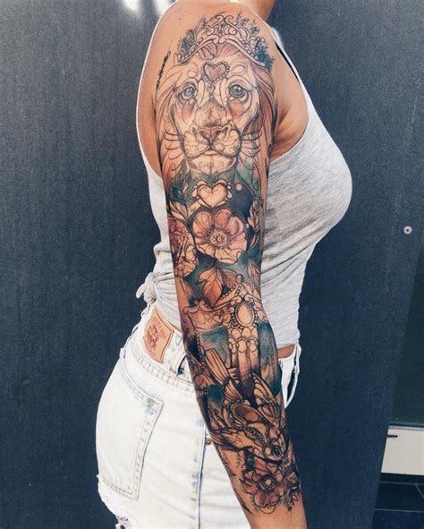 Amazing Sleeve Tattoos For Women 91 Sleeve Tattoos For Women Girls