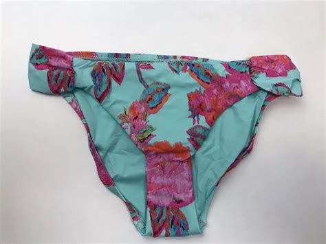 Nanette Lepore Wonderland Floral Tease Bikini Bottoms Swimsuit S Small 80 New Ebay