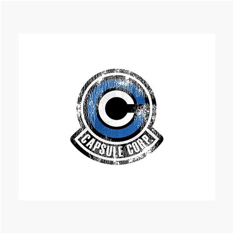 Worn Capsule Corp Logo Color Photographic Print By Mercatus Redbubble