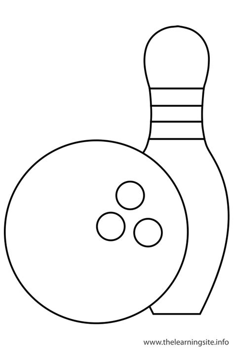 Bowling Pins Coloring Sheet Clipart Best