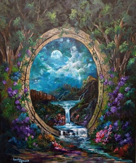 The Secret Garden My Acrylic Version Of Paradise This Is An Original
