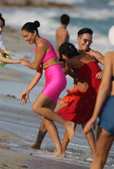 jasmine tookes shanina shaik and lais ribeiro celebrates jasmine s birthday at a beach in miami