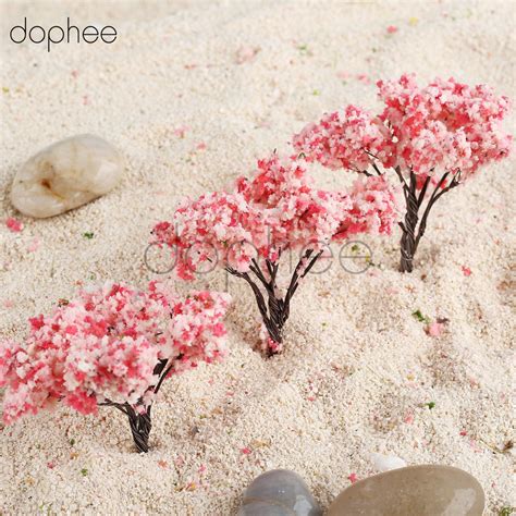 Dophee 20pcs Cherry Blossom Model Trees 256inch 65cm Model