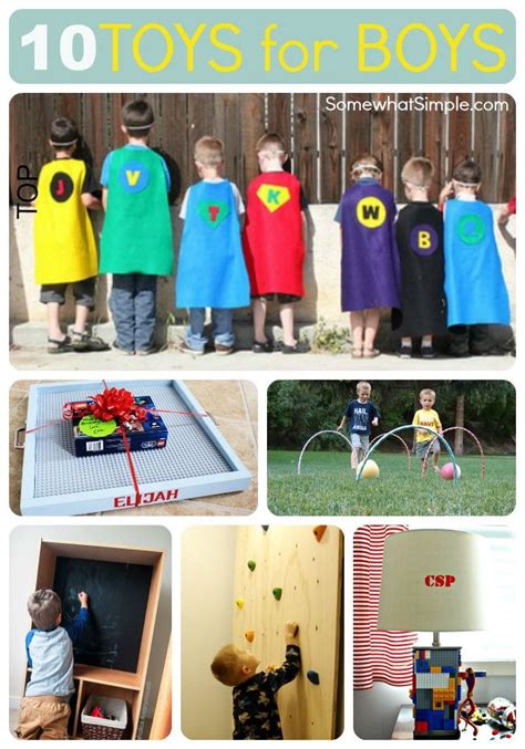 Toddlers can open gifts themselves and get sooo excited about a new toy. Toys for Boys 10 Great DIY Gift Ideas | Toys for boys ...
