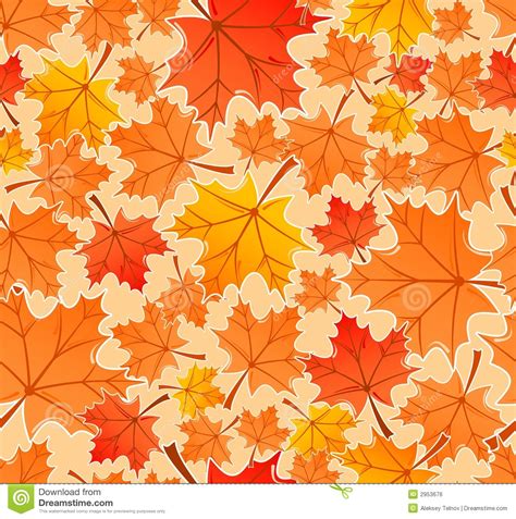 Autumn Leaves Seamless Pattern Royalty Free Stock Image Image 2953676