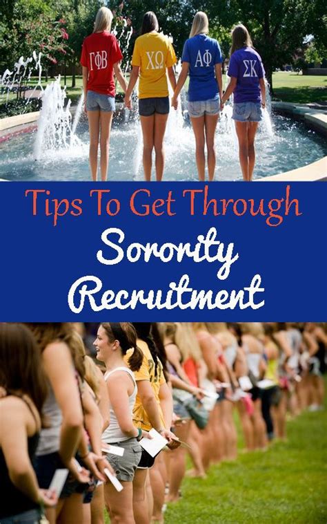 tips to get through sorority recruitment society19 college sorority sorority recruitment