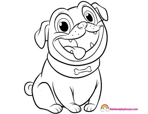 Old macdonald had a farm and on it he had lots of pups! Puppy Dog Pals Rolly Printable Coloring Page - Rainbow ...
