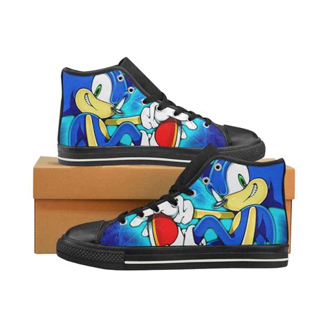 Sonic The Hedgehog Sneakers High Top Canvas Shoes For Kid Uscoolprint