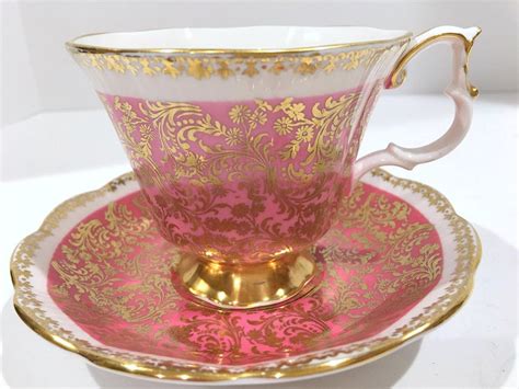 Pink Royal Albert Tea Cup And Saucer Buckingham Series Antique