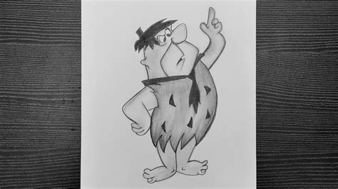 Cartoon Drawings Pencil Drawings Fred Flintstone Flintstones Step