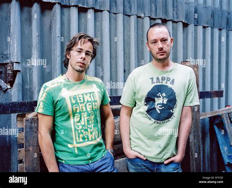 Basement Jaxx English Electronic Duo Felix Buxton And Simon Ratcliffe Photographed At Their