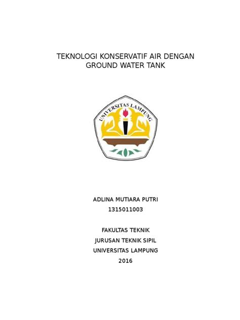 Dan harga roof tank fiberglass ini murah dikategori water tank panel ini. Makalah Ground Water Tank FIX.doc