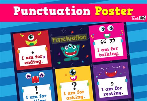 Punctuation Poster Classroom Games Classroom Displays Punctuation