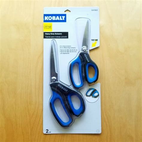 Kobalt Heavy Duty 2 Piece Pcs Scissors Shop Gardening Multi Purpose