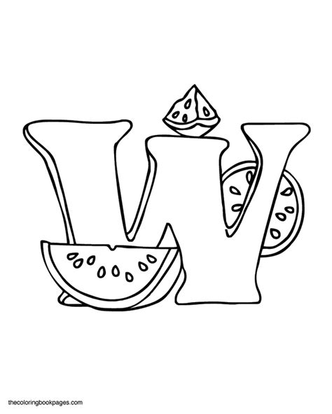 Letter W Coloring Pages - Coloring Home