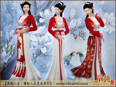 Chinese Duijin Ruqun By Moirae At Chisims Sims 4 Updates Sims 4