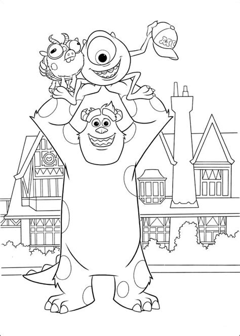 Monster Ag Sulley Ausmalbilder Monsters Inc University Coloring Pages