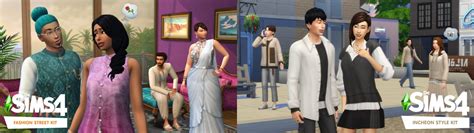 The Sims 4 Fashion Street And Incheon Arrivals Kits Platinum Simmers