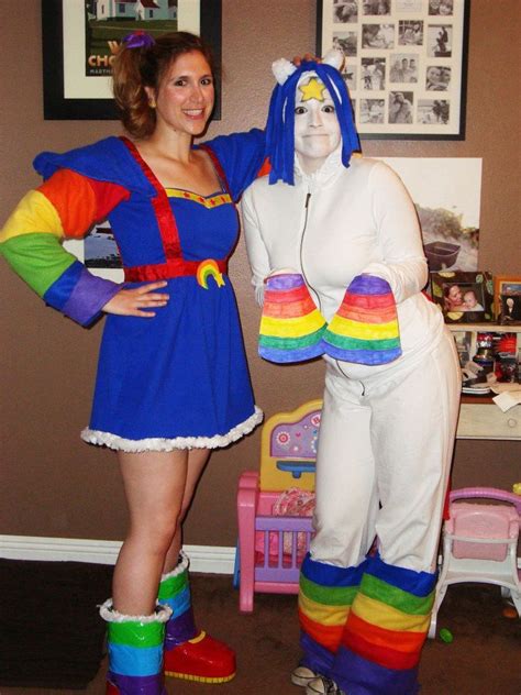 Lesbian Couple Costume Halloween Ali And Olivia As Rainbow Brite And Starlite From Ra