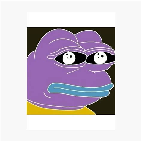 Lámina Fotográfica Color Invertido Pepe The Frog Dank Meme De