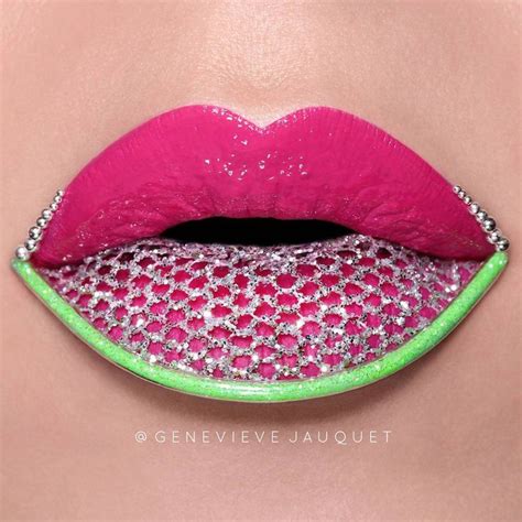 Watermelon Bling Hot Pink Barbie Lips Using Anastasia Rio Liquid