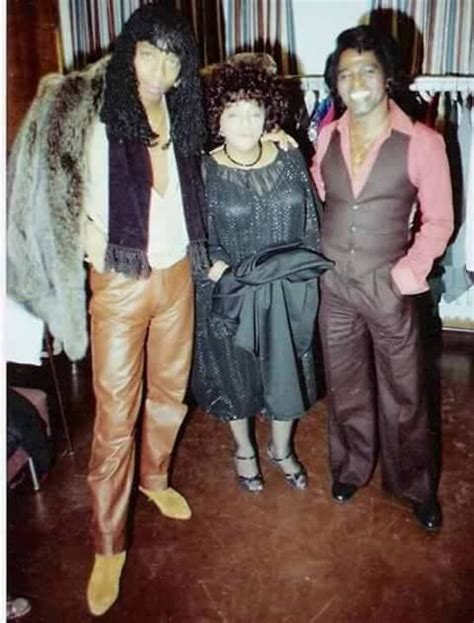 Rick James With His Mother Mabel And James Brown Teena Marie African