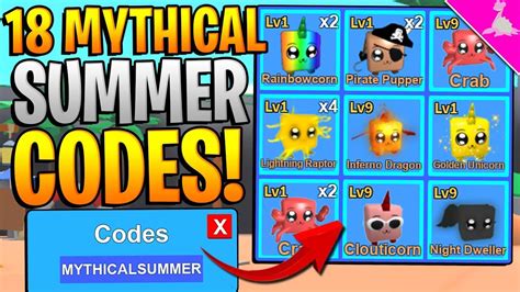 18 Mythical Summer Codes In Roblox Mining Simulator Free Mythical