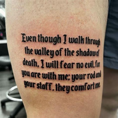 10 Best Psalm 23 Tattoo Designs That Will Blow Your Mind Outsons