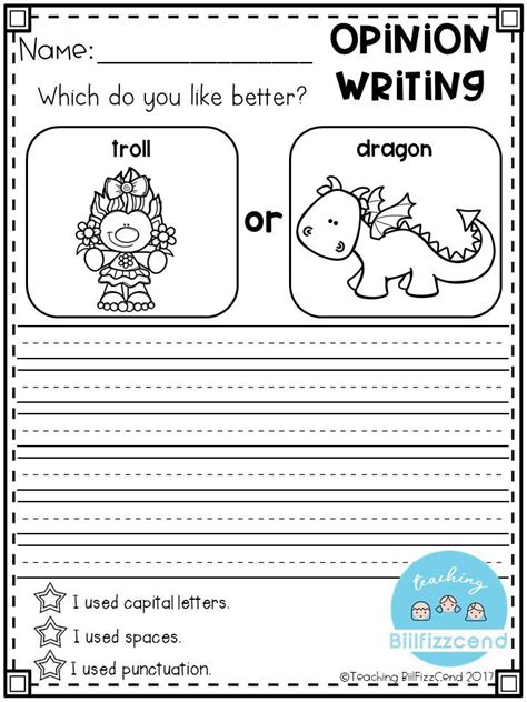 Writing Prompts For Second Grade