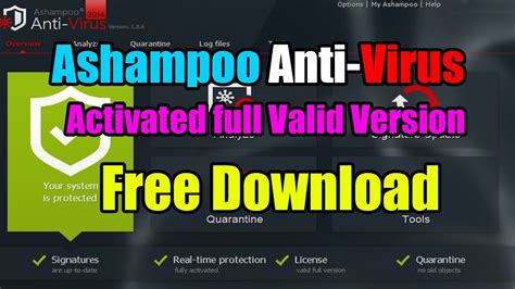 Ashampoo Antivirus Activated Full Valid Version Free Download Youtube