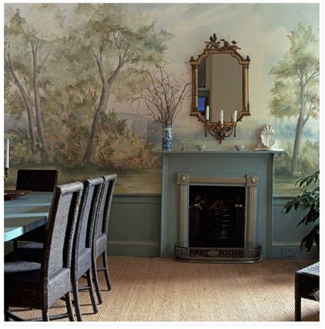 Lovely natural landscape collection of wall decor. TRENDING: MURAL WALLPAPER | Dining room murals, Dining ...