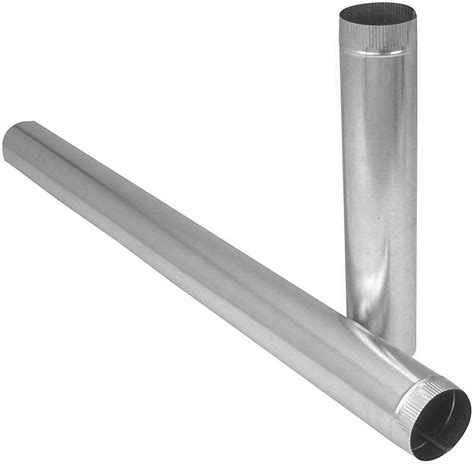 Imperial Gv0407 Duct Pipe 8 In Dia Round Duct Galvanized