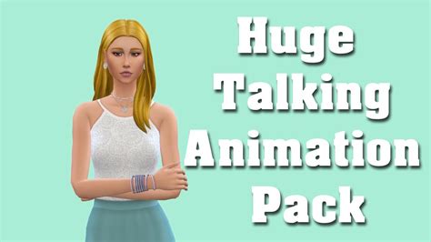 Talking Animation Pack For A Girl The Sims 4 Youtube