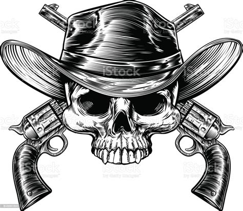 Shop bootbarn.com for great prices and high quality products from all the brands you know and love. Skull Cowboy And Guns Stock Illustration - Download Image ...