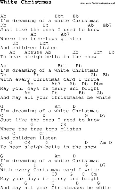 Christmas Songs And Carols Lyrics With Chords For Guitar Banjo For