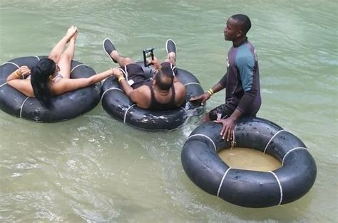 private blue hole secret falls and river tubing with transportation marriott