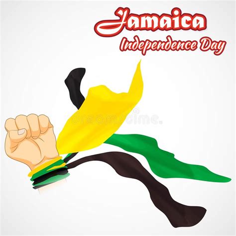 Vector Illustration For Jamaica Independence Day Stock Vector Illustration Of Label Confetti