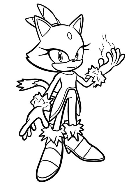 Blaze The Cat Pintar