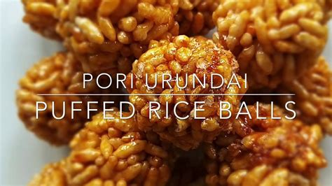 Pori Urundai Recipepuffed Rice Balls Recipesnacks Recipehealthy