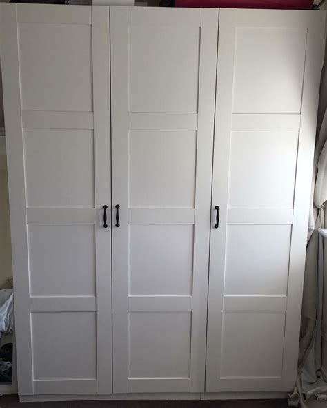 Whether you need hanging space, multiple shelves or internal drawers, the pax system can cater to your needs. IKEA PAX Fitted Wardrobe (white) - 3 door unit with ...